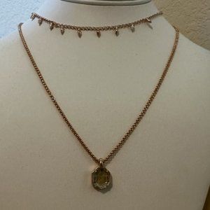 NWT Kendra Scott Rose Gold Teo Necklace